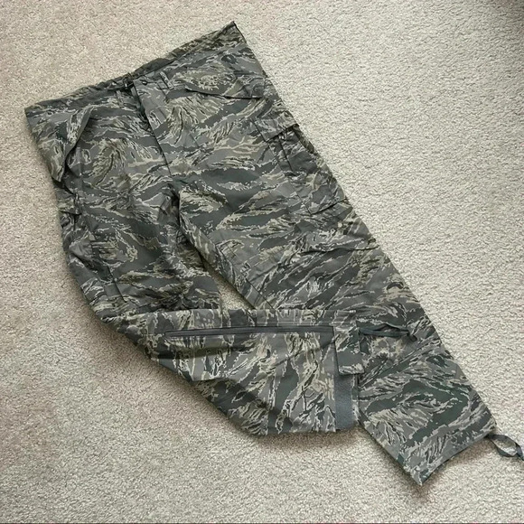 USAF Cold Weather Tiger Stripe Camouflage Trousers Pant XL Long SPM1C1-08-D-1041 - Picture 1 of 16